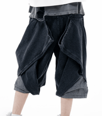 surgery bermuda folding pants 'black'-Surgery-APOC STORE