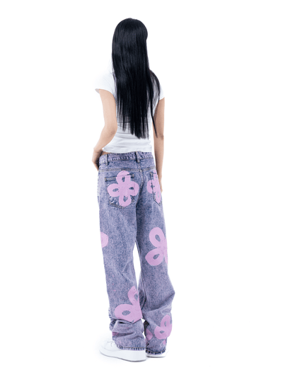 surgery painted clover jeans 'pink denim'-Surgery-APOC STORE