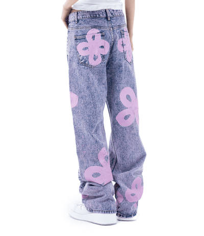 surgery painted clover jeans 'pink denim'-Surgery-APOC STORE
