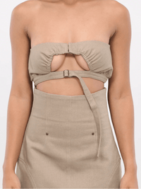 DENIM BANDEAU TOP-Elena Velez-APOC STORE