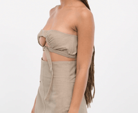 DENIM BANDEAU TOP-Elena Velez-APOC STORE