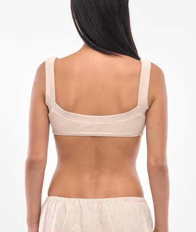 WAFFLE KNIT BRALETTE-Elena Velez-APOC STORE