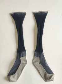 Navy Monofilament Socks-Khanh Brice Nguyen-APOC STORE