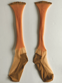 Orange Monofilament Socks-Khanh Brice Nguyen-APOC STORE