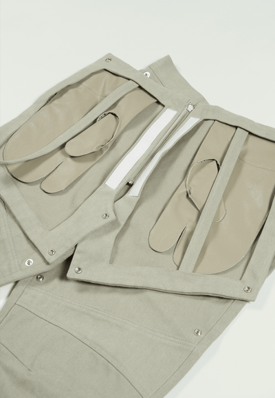 Gloves Biker Pants Khaki Grey-EGNARTS-APOC STORE