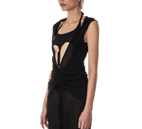 HEART HOOD DRESS BLACK-Nibgnus-APOC STORE