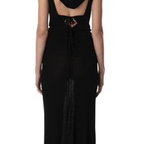 HEART HOOD DRESS BLACK-Nibgnus-APOC STORE