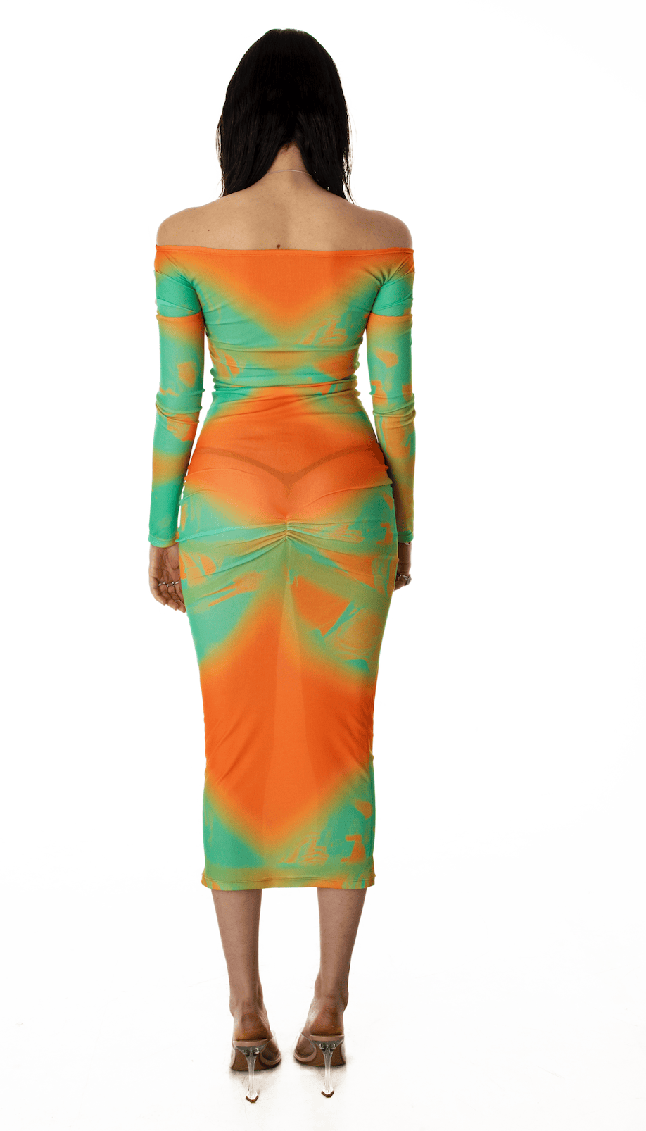 BUTTERFLY DRESS ORANGE-Nibgnus-APOC STORE