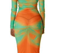 BUTTERFLY DRESS ORANGE-Nibgnus-APOC STORE