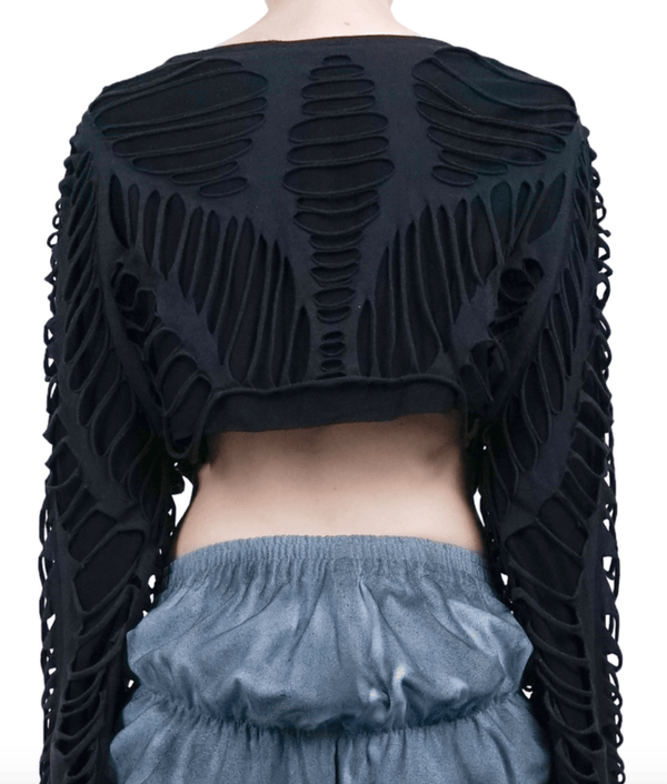 CUT JERSEY BOLERO BLACK-Sia Arnika-APOC STORE