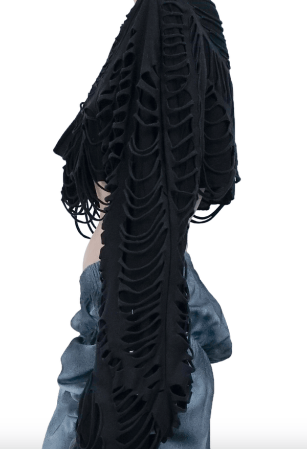 CUT JERSEY BOLERO BLACK-Sia Arnika-APOC STORE