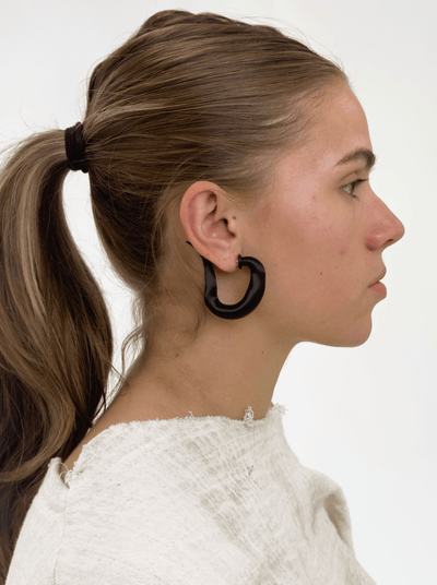 LEECH EARRINGS CURL (pair)-Puer Parasitus-APOC STORE