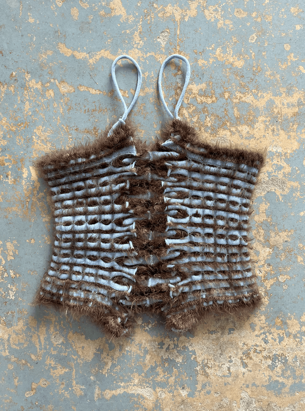 Reversible Caterpillar Top Blue Gray-deparel-APOC STORE