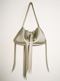 Latex Bow Bag Silver-Soft Skin Latex-APOC STORE