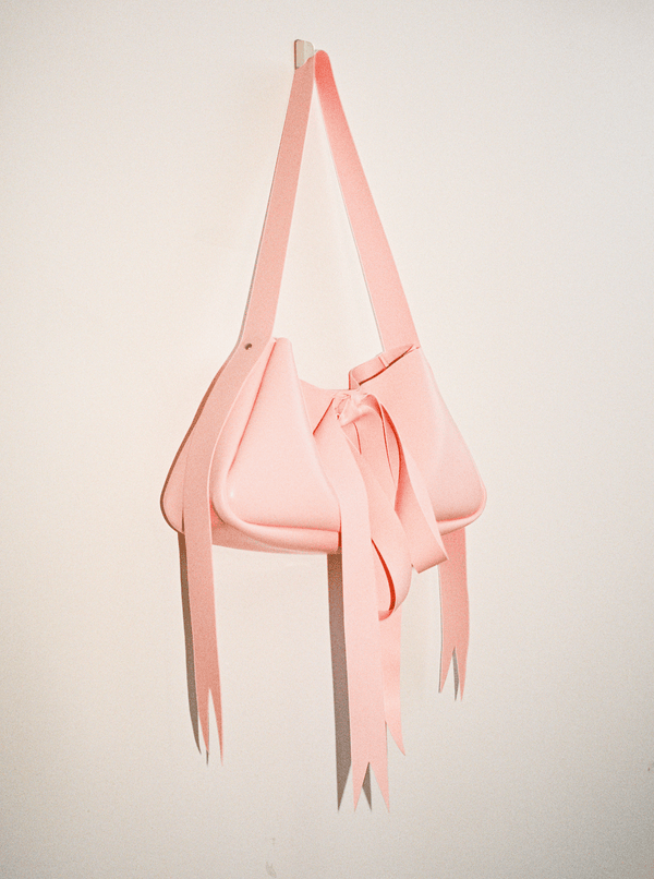 Latex Bow Bag Baby Pink-Soft Skin Latex-APOC STORE