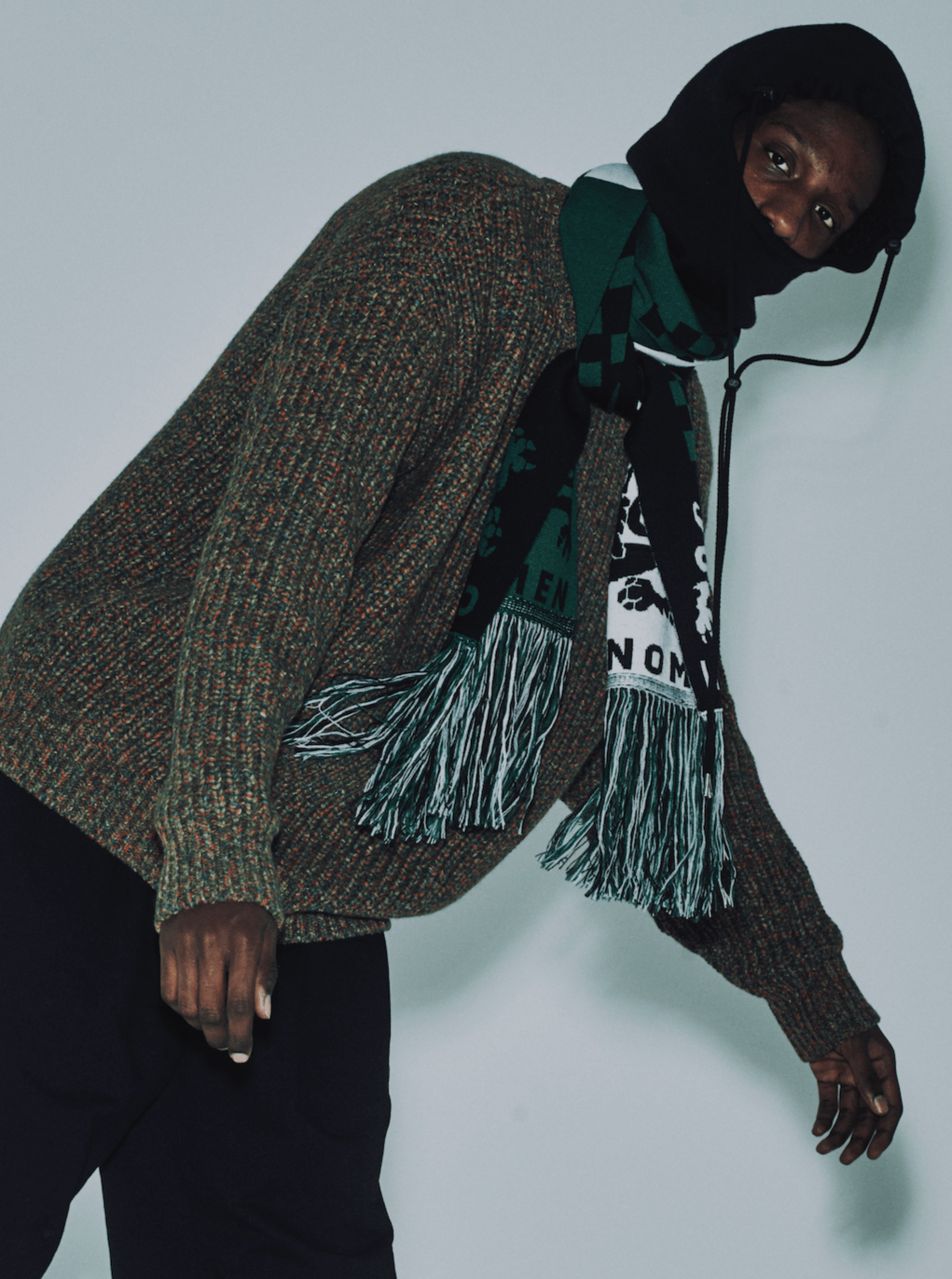 Hooligan Balaclava Scarf Green-Cognomen-APOC STORE