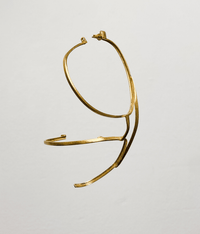 Single big gold glasses earring 4-Lou de Bètoly-APOC STORE