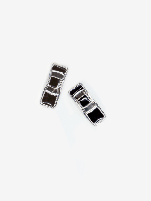 Traffic Jam Earrings Black-Marland Backus-APOC STORE