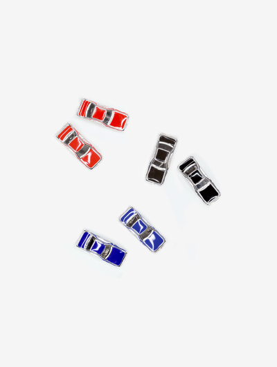 Traffic Jam Earrings Red-Marland Backus-APOC STORE