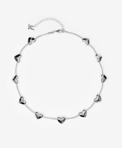 Lil heart necklace Silver-Marland Backus-APOC STORE