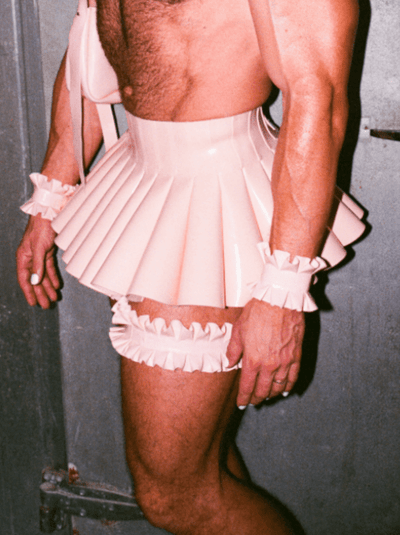 Bubble Skirt Pink-Soft Skin Latex-APOC STORE