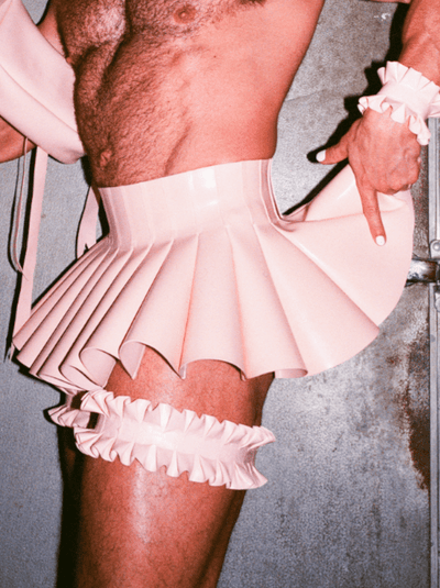 Bubble Skirt Pink-Soft Skin Latex-APOC STORE