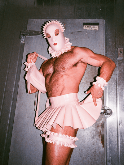 Bubble Skirt Pink-Soft Skin Latex-APOC STORE