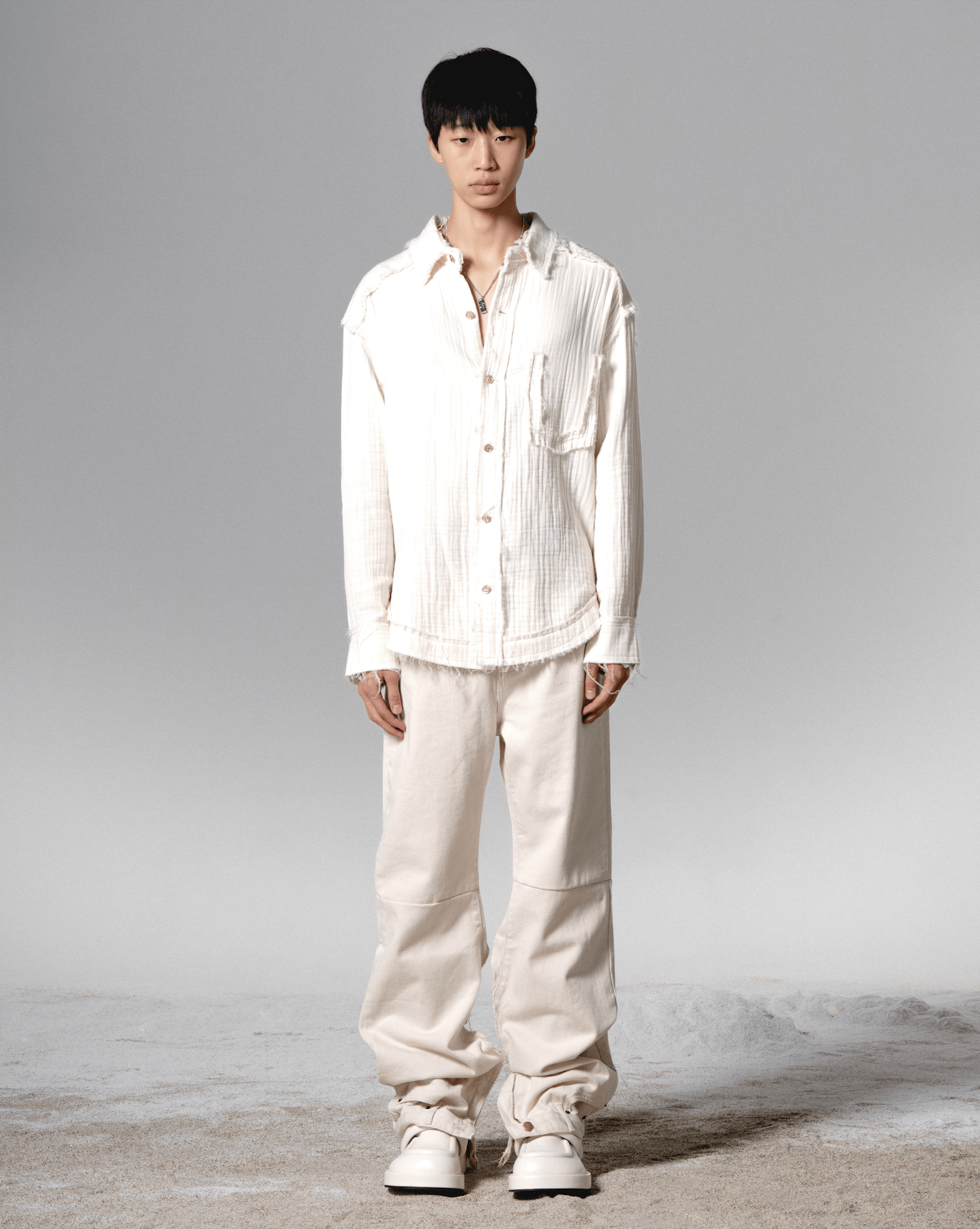 surgery double jeans 'ivory'-Surgery-APOC STORE
