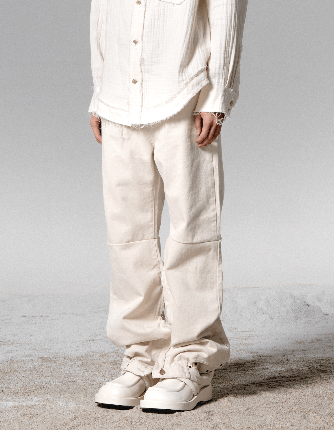 surgery double jeans 'ivory'-Surgery-APOC STORE