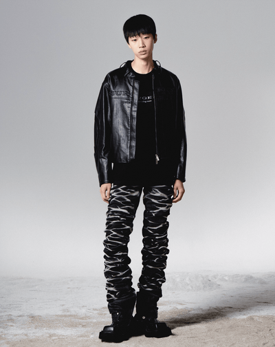 surgery yoonseul long length double jeans 'black'-Surgery-APOC STORE
