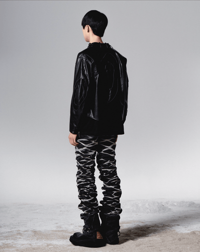 surgery yoonseul long length double jeans 'black'-Surgery-APOC STORE