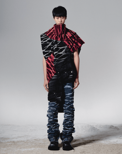 surgery yoonseul long length double jeans 'blue'-Surgery-APOC STORE