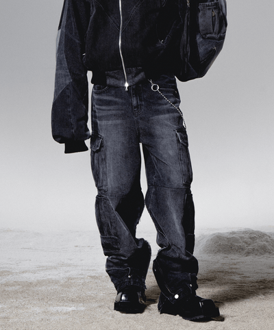 surgery cargo double jeans 'black denim'-Surgery-APOC STORE
