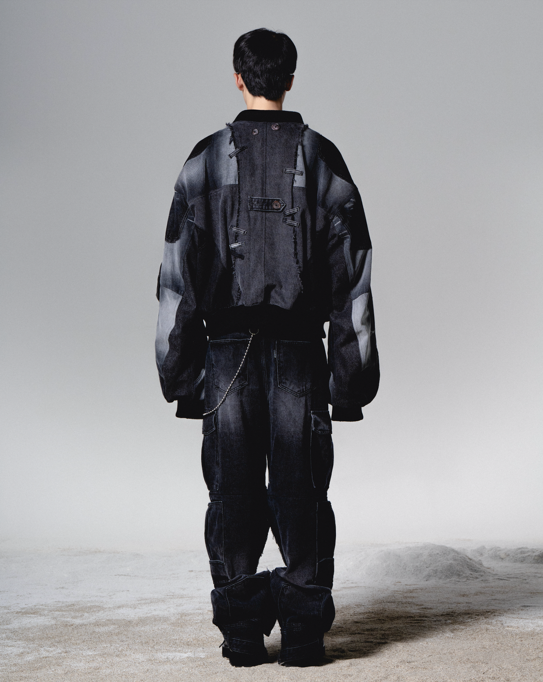 Surgery surgery cargo double jeans 'black denim' – APOC STORE