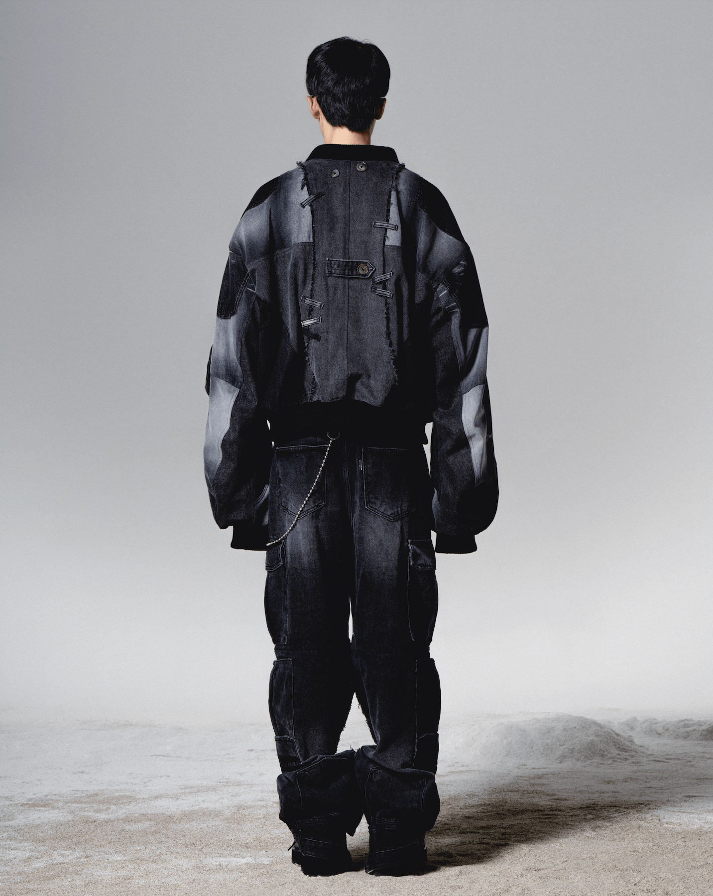 surgery cargo double jeans 'black denim'-Surgery-APOC STORE