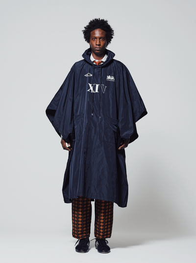 SUPPORTER PONCHO COAT BLACK-Cognomen-APOC STORE