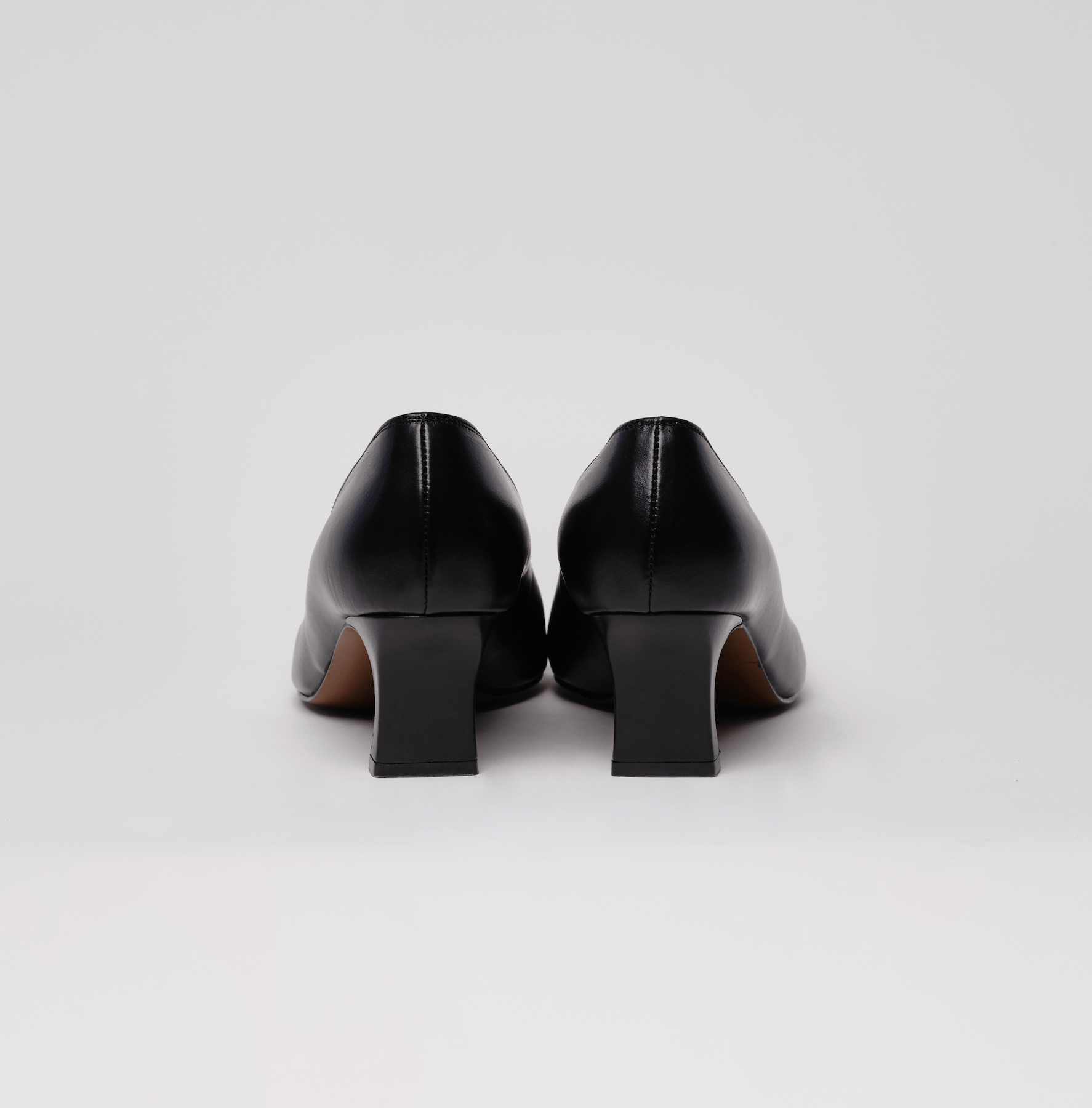 Black slashed heels-Sung Ju-APOC STORE