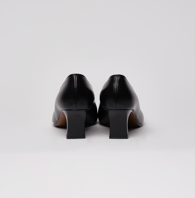 Black slashed heels-Sung Ju-APOC STORE