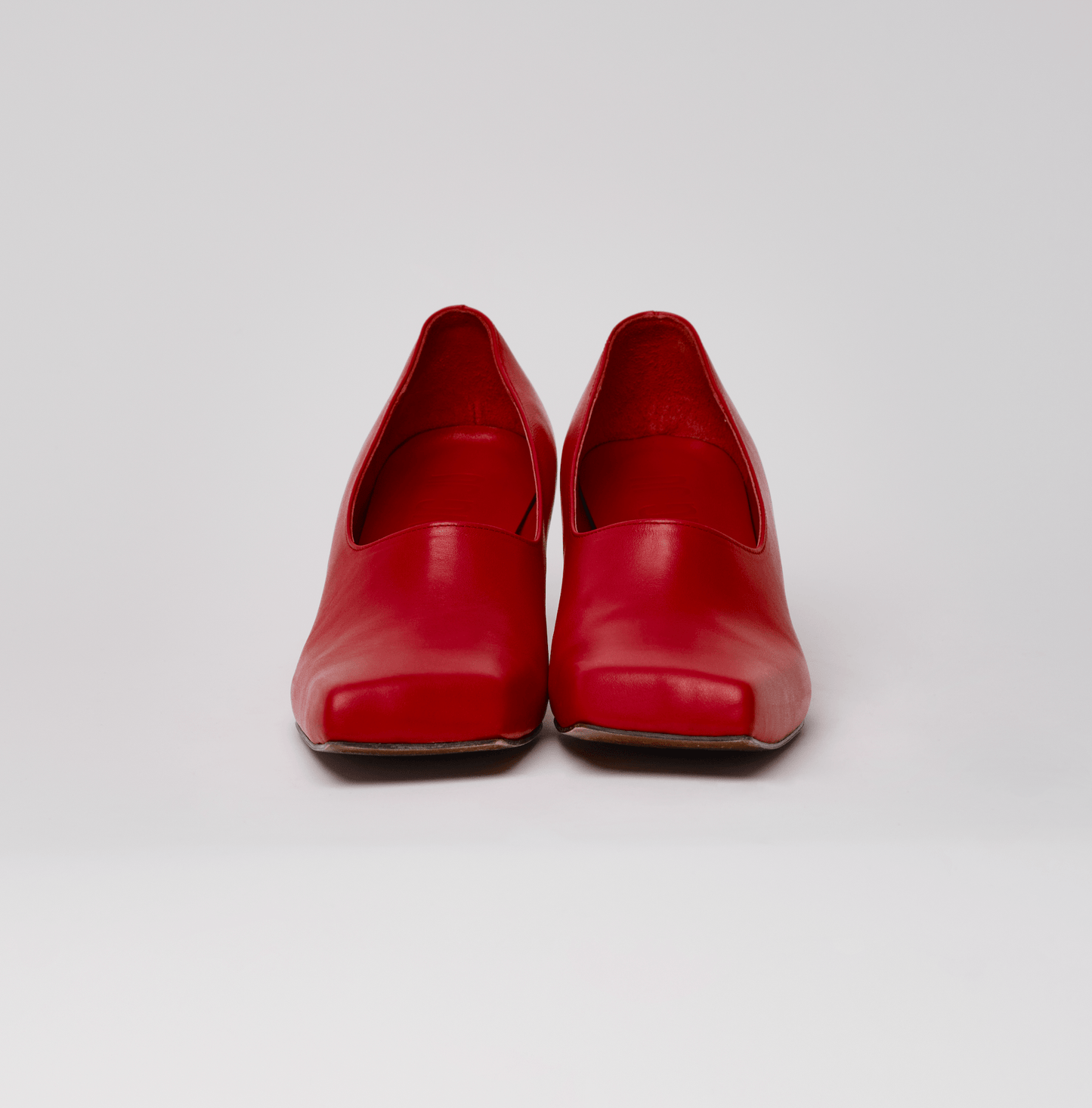 Red slashed heels-Sung Ju-APOC STORE