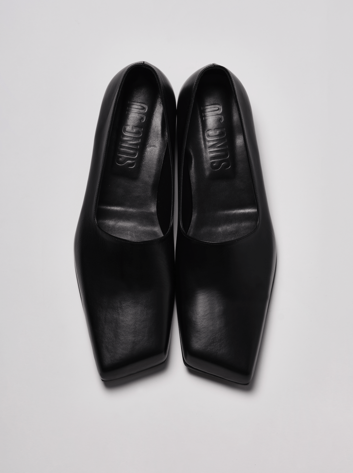 black slashed loafers-Sung Ju-APOC STORE