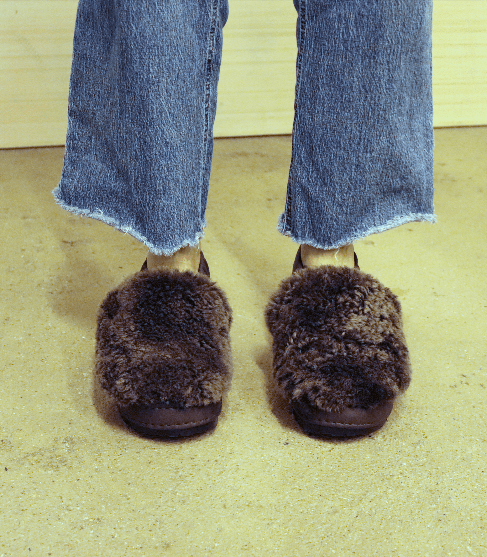 Brown Fur Mules-Hernán Guardamagna-APOC STORE
