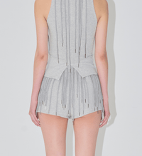 string mini shorts grey-Nibgnus-APOC STORE