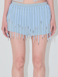 string mini shorts blue-Nibgnus-APOC STORE