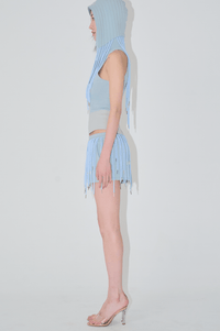 string tunnel hoodie tank blue-Nibgnus-APOC STORE