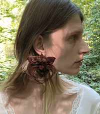 Set of Two Bat Flower Earrings-Baggira-APOC STORE