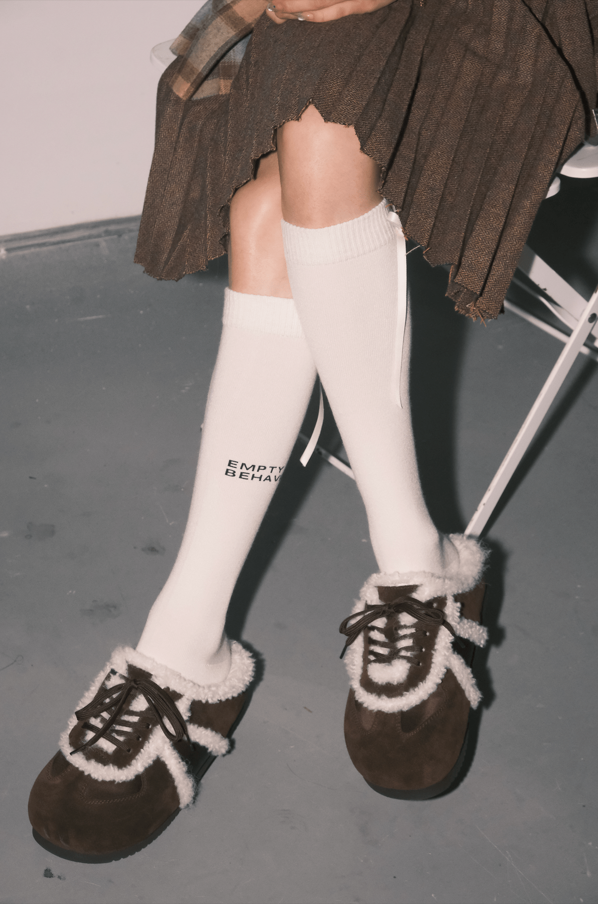 GO VACAY - Birken Fluffy Slippers Brown-EMPTY BEHAVIOR-APOC STORE
