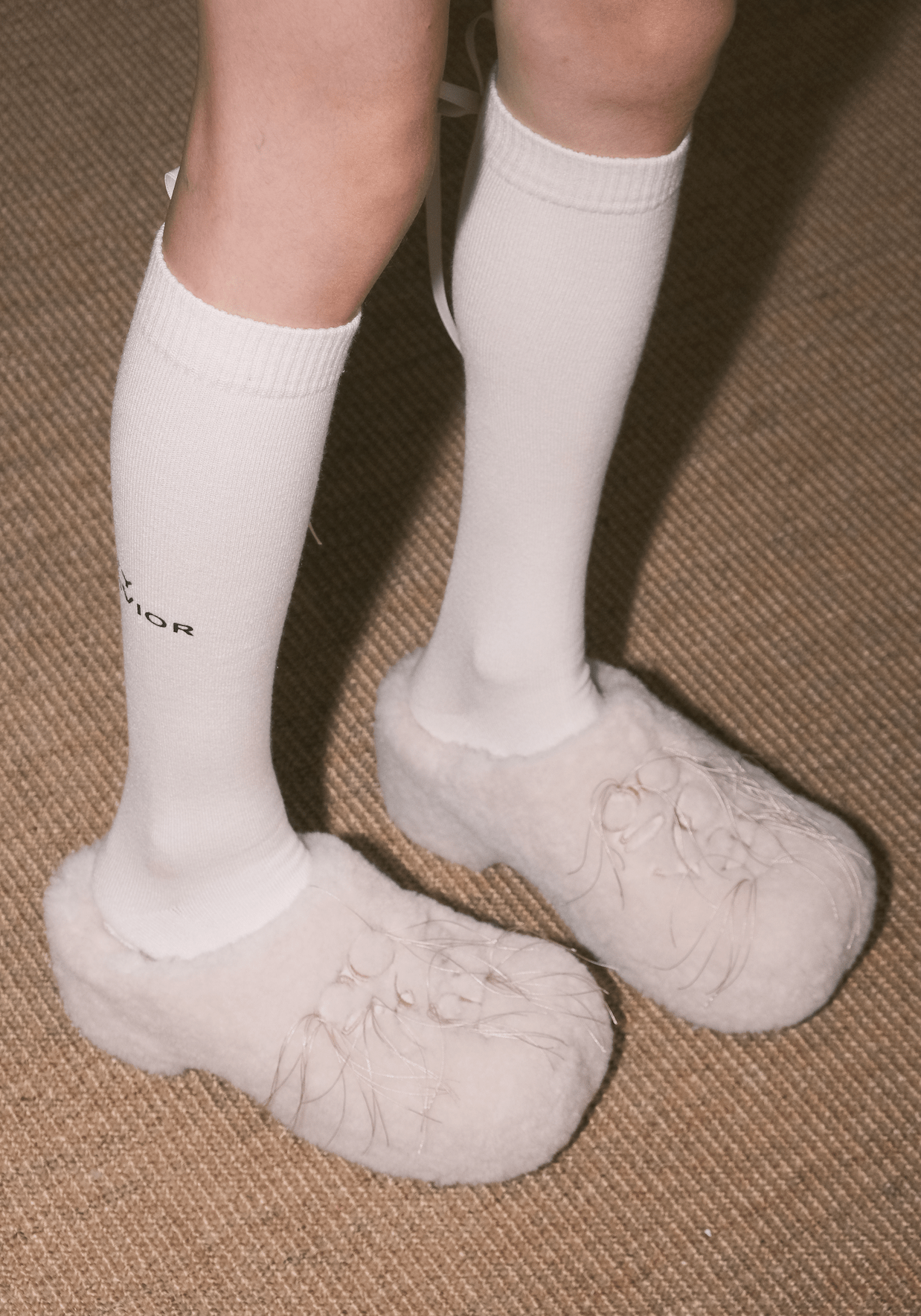 GO VACAY - Cloud Fluffy Slippers White-EMPTY BEHAVIOR-APOC STORE