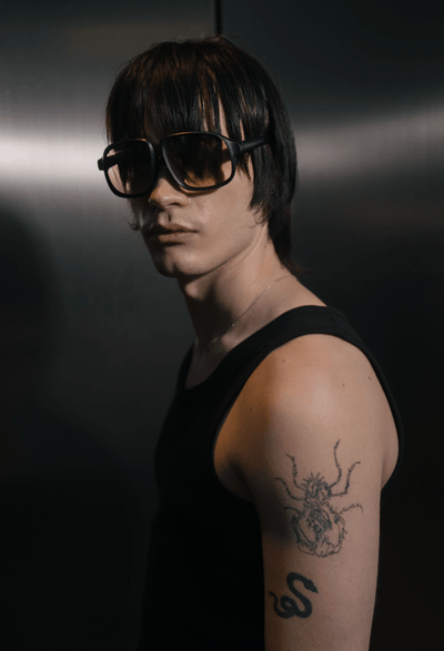 Bugzy Sunglasses Black Peach-TIDES STUDIO-APOC STORE