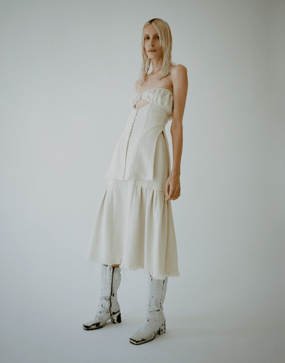 BOUCLE WOOL BODICE-Elena Velez-APOC STORE