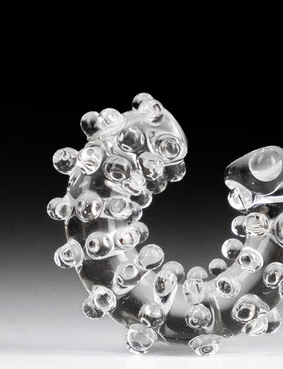 Dotted Ear Cuff Transparent-Clara Schweers-APOC STORE